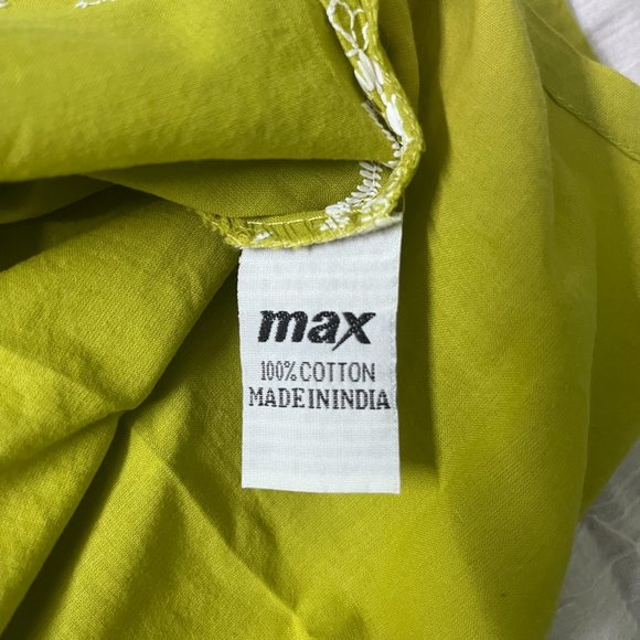 Lime Green Embroidered Cotton Kurta from Max - Picture 5 of 9